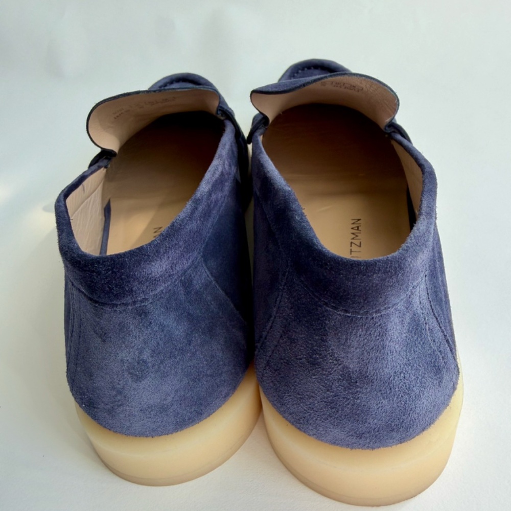 Stuart Weitzman Blake Suede Slip-On Loafers Dark Size 9 NWOT - Picture 6 of 16